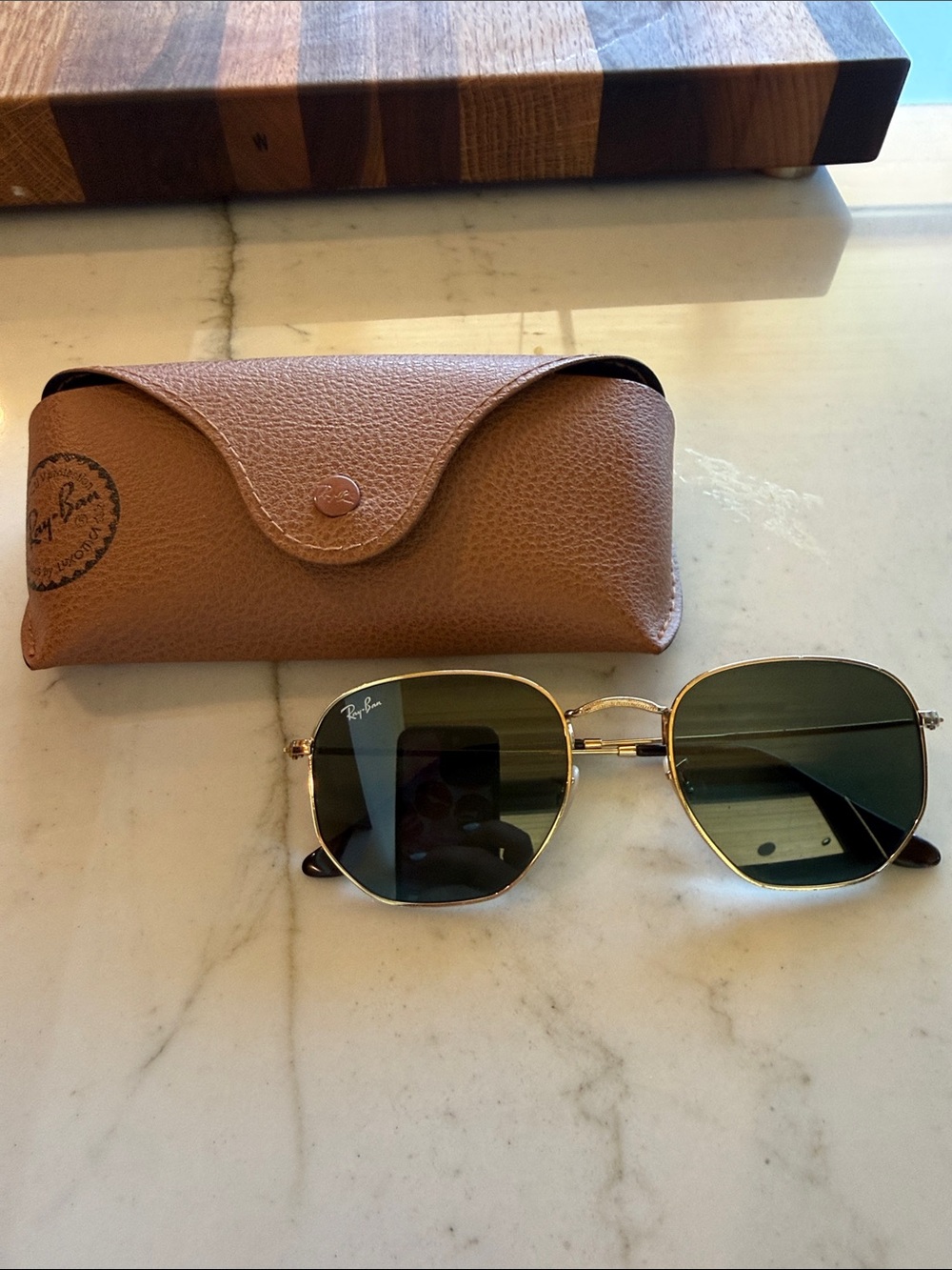 Ray-Ban Sunglasses Hexagonal Flat Lenses